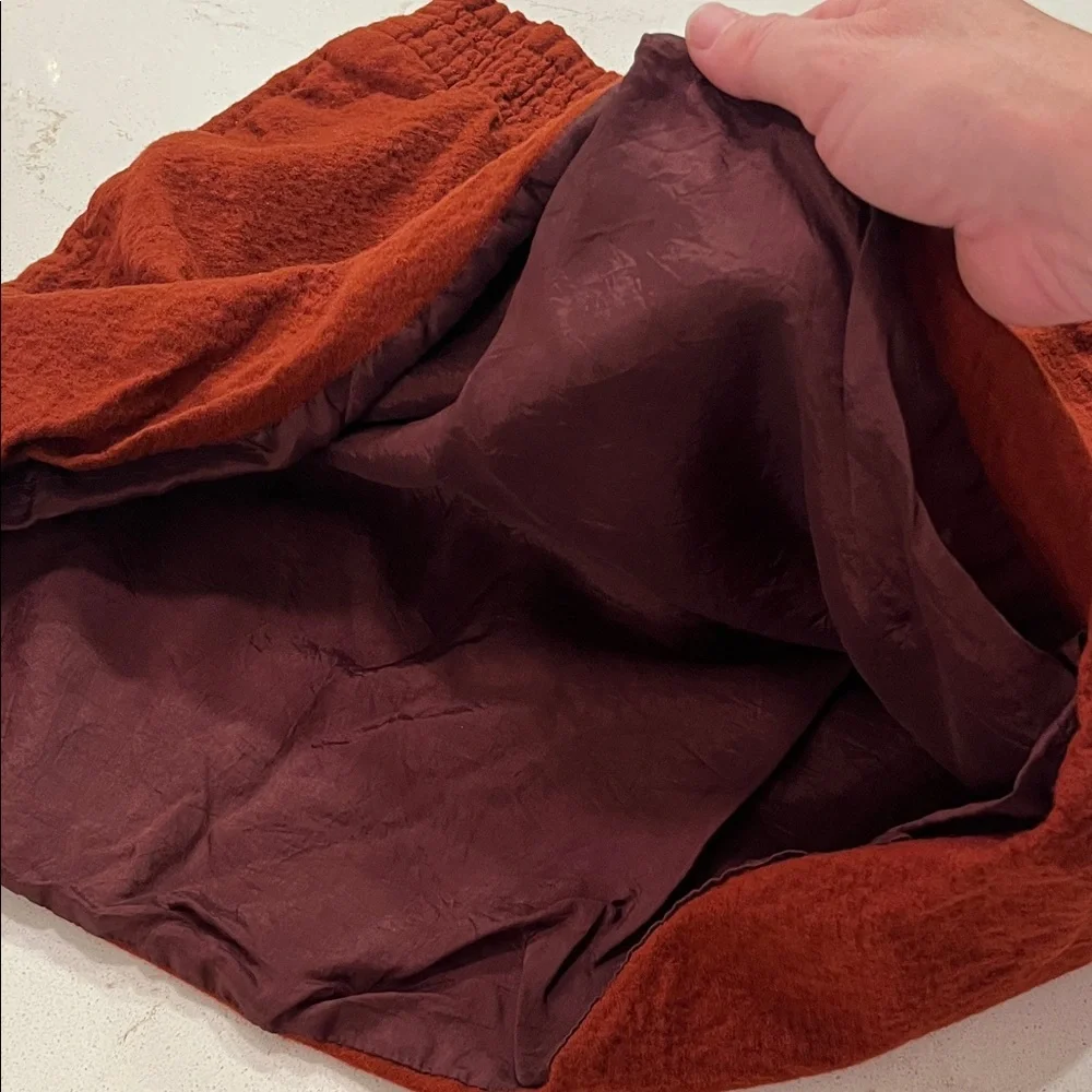 J. Crew Wool Rust Color Mini Skirt